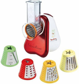 Moulinex Fresh Express DJ756G Snij- en Raspapparaat - 5-in-1 - 150W - Rood