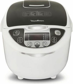 MOULINEX MK708E10 Elektrische multicooker 25 in 1 - 750W - Wit / grijs