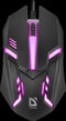 MOUSE DEFENDER CYBER MB-560L BLACK 7 COLORS 1200DPI 3P