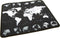 Mouse Mat iggual IGG317310 World Map Black/White