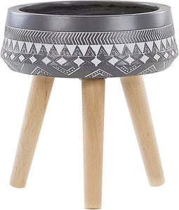 MOUSSATA - Plantenbak - Grijs - 35 cm - Magnesiumoxide