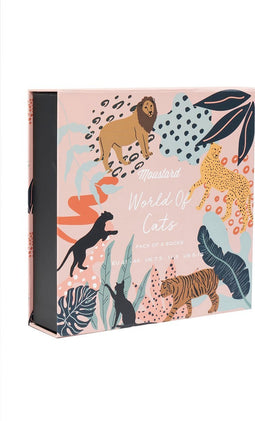 Moustard - Sokken - Cadeaudoos - World Of Cats - Giftpack Sokken - 4 paar sokken - maat 41-46