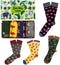 Moustard - sokken - cadeaudoos - zoo animals - giftbox - 4 paar - maat 41-46