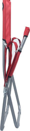 vidaXL - Strandstoelen - 2 - st - inklapbaar - stof - rood
