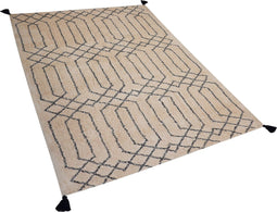 MALTEPE - Shaggy vloerkleed - Beige - 160 x 230 cm - Katoen