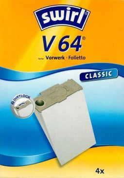 Swirl V64 Classic - Stofzuigerzak - Speciaal papier - Voor Vorwerk en Folletto