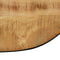 vidaXL - Salontafel - ovaal - 100 - cm - massief - ruw - mangohout - en - staal