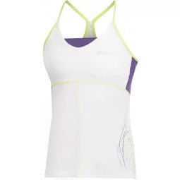 Craft W Fietspak AB Top - Dames fietsondergoed - Ergonomische snit - Wit met paars - Maat L