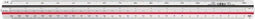Schaalstok M鯾ius & Ruppert 30cm wit/gekleurd meting