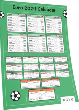 MOYU - EURO 2024 Calendar on erasable stone paper canvas - A3 format