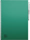 MOYU - Forest Green Notebook - Uitwisbaar Notitieboek A4 Premium - Multifunctionele pagina’s - Inclusief uitwisbare pen, houder en wisdoekje