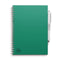 MOYU - Forest Green Notebook - Uitwisbaar Notitieboek A5 Premium - Multifunctionele pagina’s - Inclusief uitwisbare pen, houder en wisdoekje