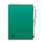 MOYU - Forest Green Notebook - Uitwisbaar Notitieboek A6 Hardcover - Multifunctionele pagina’s - Inclusief uitwisbare pen, houder en wisdoekje