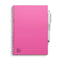 MOYU - Passion Pink Notebook - Uitwisbaar Notitieboek A5 Premium - Multifunctionele pagina’s - Inclusief uitwisbare pen, houder en wisdoekje