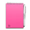 MOYU - Passion Pink Notebook - Uitwisbaar Notitieboek A6 Hardcover - Multifunctionele pagina’s - Inclusief uitwisbare pen, houder en wisdoekje