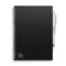 MOYU - Pitch Black Notebook - Uitwisbaar Notitieboek A5 Hardcover - Multifunctionele pagina’s - Inclusief uitwisbare pen, houder en wisdoekje