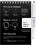 MOYU - Pitch Black Notebook - Uitwisbaar Notitieboek A6 Hardcover - Multifunctionele pagina’s - Inclusief uitwisbare pen, houder en wisdoekje