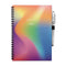 MOYU - Rainbow Pride Notebook - Uitwisbaar Notitieboek A5 Hardcover - Inclusief uitwisbare pen, houder en wisdoekje