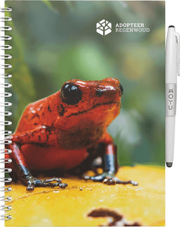 MOYU - Reddish Frog Notebook - Uitwisbaar Notitieboek A5 Hardcover