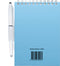 MOYU - Sky Blue Notebook - Uitwisbaar Notitieboek A6 Hardcover - Multifunctionele pagina’s - Inclusief uitwisbare pen, houder en wisdoekje