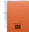MOYU - Sunset Orange Notebook - Uitwisbaar Notitieboek A6 Hardcover - Multifunctionele pagina’s - Inclusief uitwisbare pen, houder en wisdoekje