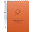 MOYU - Sunset Orange Notebook - Uitwisbaar Notitieboek A6 Hardcover - Multifunctionele pagina’s - Inclusief uitwisbare pen, houder en wisdoekje