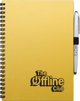 MOYU - The Offline Club Notebook - Uitwisbaar Notitieboek A5 Hardcover - Inclusief uitwisbare pen, houder en wisdoekje