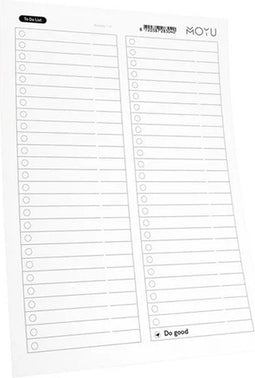 MOYU To Do List A4 | Efficiënt Werken | Uitwisbaar & Herschrijfbaar Steenpapier