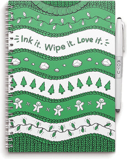 MOYU - Ugly Christmas Sweater Notebook - Uitwisbaar Notitieboek A5 Hardcover