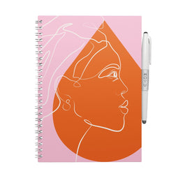 MOYU Uitwisbaar Notitieboek Stop Sex for Water - A5 Hardcover - Multifunctionele pagina’s - Inclusief uitwisbare pen, penhouder en wisdoekje