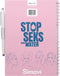 MOYU Uitwisbaar Notitieboek Stop Sex for Water - A5 Hardcover - Multifunctionele pagina’s - Inclusief uitwisbare pen, penhouder en wisdoekje