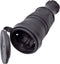 interBär 9005-004.01 Koppeling met randaarde Rubber 230 V Zwart IP44