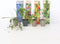 Plant in a Box - Mix van 4 Fruitplanten - Goji, blauwbes, veenbes (cranberry), kiwi - Super gezonde Smoothiemix - Pot 9cm - Hoogte 25-40cm