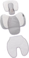 Bo Jungle B-Snooze - Universeel Kussen - 3-in-1 Luchtdoorlatend Waterdicht - Wit/Grijs