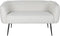 Sofa DKD Home Decor Zwart Greige Schuim Hout Metaal Fluweel Scandi 129 x 75 x 73 cm