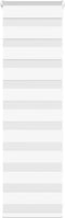 vidaXL - Zebra - rolgordijn - 45x100 - cm - stofbreedte - 40,9 - cm - polyester - wit