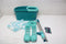 Leifheit Clean Twist Disc Mop Ergo - compleet dweilsysteem met wieltjes - 6 liter - Turquoise