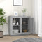vidaXL - Dressoir - 80x40x75 - cm - grijs - sonoma - eikenkleurig