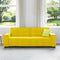 vidaXL - Driezitsbank - 180 - cm - fluweel - geel