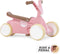 BERG GO² Loopauto - 10 tot 30 maanden - Uitklapbare pedalen - Retro Roze