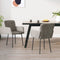 vidaXL - Eetkamerstoelen - 2 - st - fluweel - lichtgrijs
