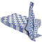 Theedoekenset - Glazendoeken - (Set van 6) - Blok Blauw - 65x65 - Geblokt - Blokdoeken - 100% katoen - Horeca Theedoeken - horeca - Glazendoeken