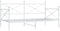 vidaXL - Slaapbank - zonder - matras - 100x200 - cm - staal - wit