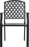 vidaXL - Tuinstoelen - stapelbaar - 2 - st - staal - antraciet
