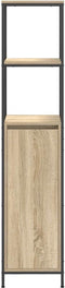 vidaXL - Badkamermeubel - met - planken - 36x35x165 - cm - Sonoma - eikenkleurig