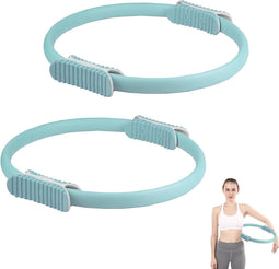 Pilatesring voor training, yoga-ring met dubbele handgreep, pilatescirkel voor weerstand en flexibil