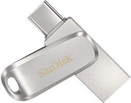 SanDisk Ultra Dual Drive Luxe - USB-stick - 256GB - USB-C 3.1 Gen 1 - Zilver