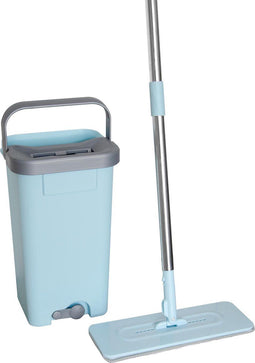 Dutchdesign Easy Flat Mop | Dweilsysteem | Vloerreiniger| Vloerwisser | Dweilen zonder natte handen