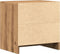 vidaXL - Nachtkastjes - 2 - st - 40x30x40 - cm - bewerkt - hout - artisanaal - eiken