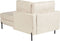 REBAIS - Chaise longue - Lichtbeige - Linkszijdig - Kunstleer